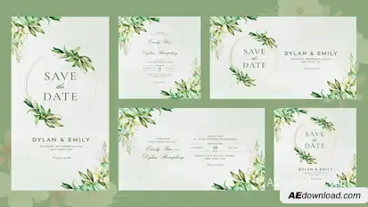 Corners Wedding Invitation Openers template preview