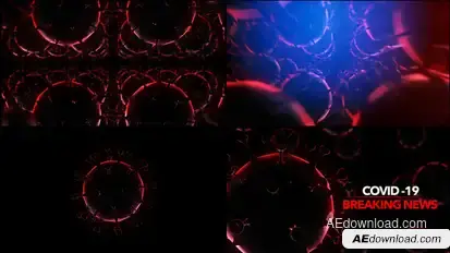 Corona Virus Broadcast E3D Openers template preview