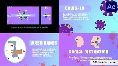 Coronavirus Explainer for After Effects Openers template preview
