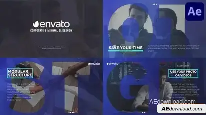 Corporate & Minimal Slideshow for After Effects Openers template preview
