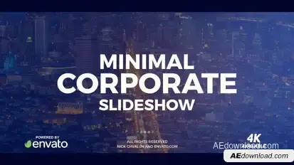 Corporate Slideshow Video Displays template preview