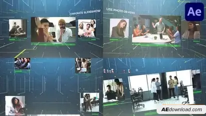 Corporate 3D Slideshow for After Effects Openers template preview