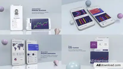 Corporate App Presentation Product Promo template preview