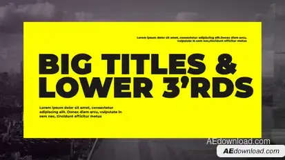 Corporate Big Titles Titles template preview