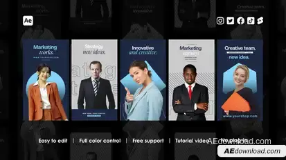 Corporate Business Instagram Stories Product Promo template preview