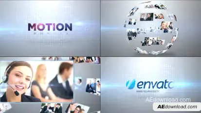 Corporate Business Logo Revealer Video Displays template preview