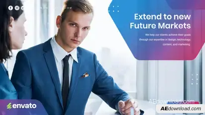 Corporate Business Presentation Video Displays template preview