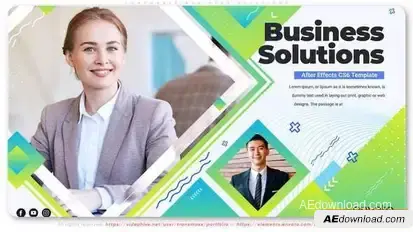 Corporate Business Solutions Openers template preview