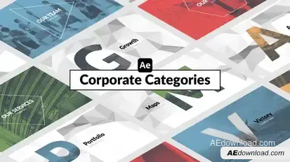 Corporate Categories Infographics template preview