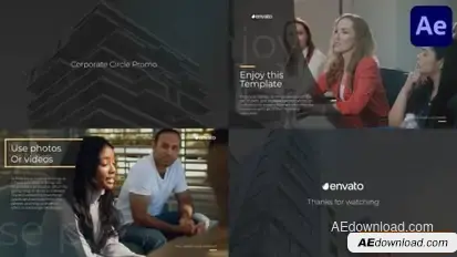 Corporate Circle Promo for After Effects Openers template preview