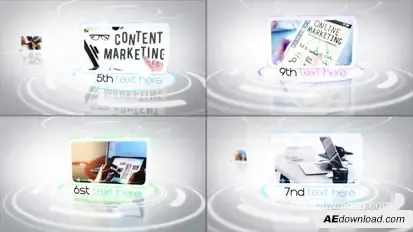 Corporate Circles Presentation Video Displays template preview