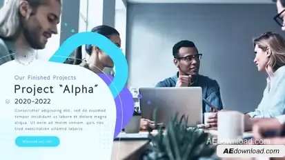 Corporate Coloful Promo Video Displays template preview