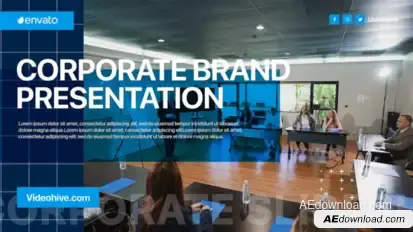 Corporate Company Presentation Video Displays template preview