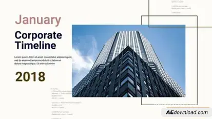Corporate Company Timeline Slideshow Openers template preview
