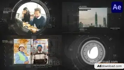 Corporate History Slides | After Effects Openers template preview