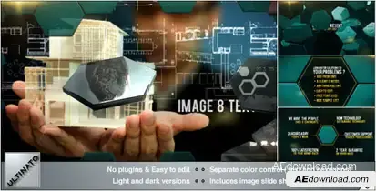 Corporate Hive Video Displays template preview