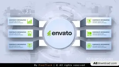 Corporate Infographic Infographics template preview