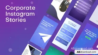 Corporate Instagram Stories Video Displays template preview