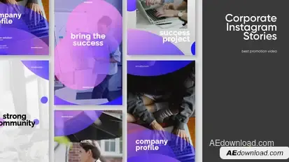 Corporate Instagram Stories Openers template preview