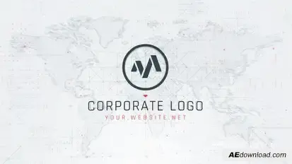 Corporate Map Logo Logo Stings template preview