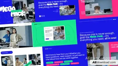 Corporate Pack Video Displays template preview