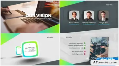 Corporate Presentation Video Displays template preview