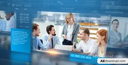 Corporate Presentation Video Displays template preview