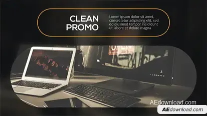 Corporate Presentation Video Displays template preview