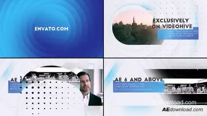 Corporate Presentation Video Displays template preview