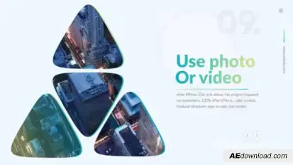 Corporate Presentation Video Displays template preview