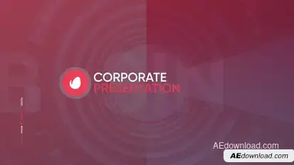Corporate Presentation Video Displays template preview