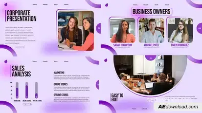 Corporate Presentation Openers template preview