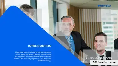 Corporate Presentation Video Displays template preview