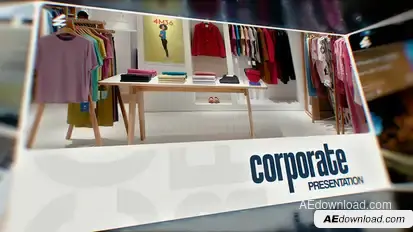 Corporate Presentation Video Displays template preview