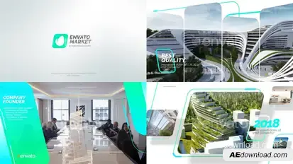 Corporate Promo 2 Video Displays template preview