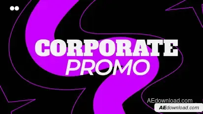 Corporate Promo Opener for After Effects Video Displays template preview