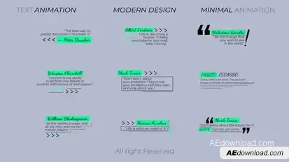 Corporate Quotes Titles template preview