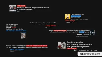 Corporate Quotes Titles Titles template preview