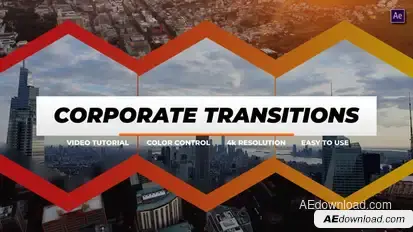 Corporate Shape Transitions | After Effects Elements template preview