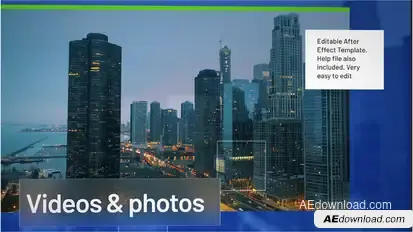 Corporate Slide Video Displays template preview