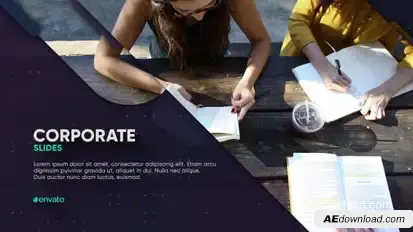 Corporate Slides Video Displays template preview