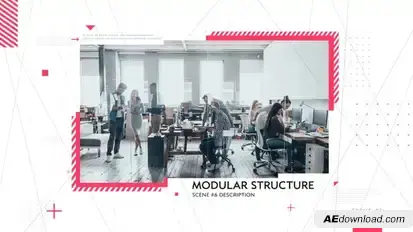 Corporate Slides III Video Displays template preview