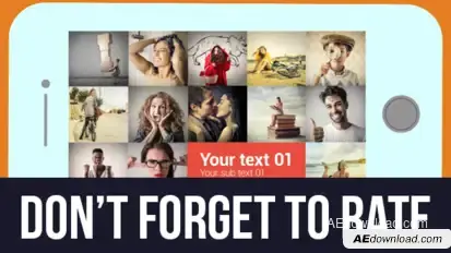 Corporate Slideshow Video Displays template preview