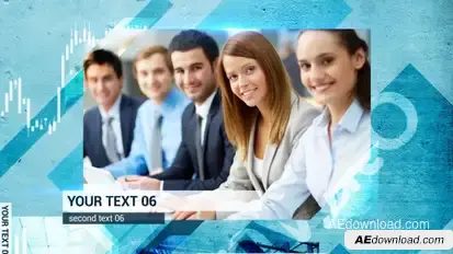 Corporate Slideshow Video Displays template preview