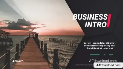 Corporate Slideshow Video Displays template preview