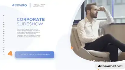 Corporate Slideshow Video Displays template preview