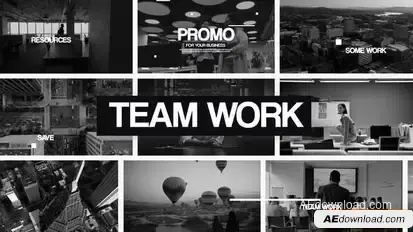 Minimal Corporate Slideshow Openers template preview