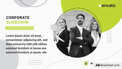 Corporate Slideshow Elements template preview