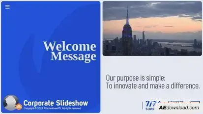 Corporate Slideshow Openers template preview