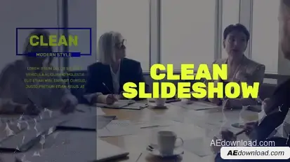 Corporate Slideshow Video Displays template preview